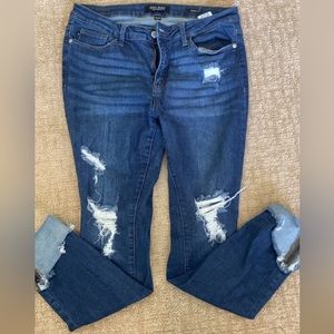 Judy Blue 11/30 skinny jeans, distressed